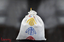 Laundry bag with 3 shirt embroidery